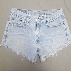 Vintage Levis 505 cutoff denim shorts